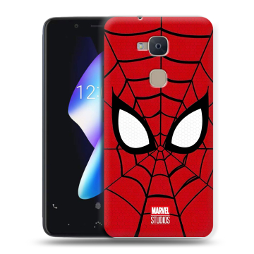 Силиконовый чехол на BQ Aquaris V с принтом человек паук spiderman Силиконовый чехол на BQ Aquaris V с принтом человек паук spiderman