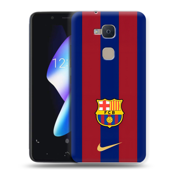 Силиконовый чехол на BQ Aquaris V с принтом Барселона Barcelona