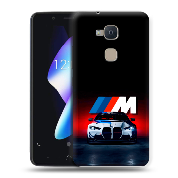 Силиконовый чехол на BQ Aquaris V с принтом БМВ BMW Силиконовый чехол на BQ Aquaris V с принтом БМВ BMW