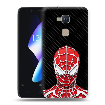 Силиконовый чехол на BQ Aquaris V с принтом человек паук spiderman
