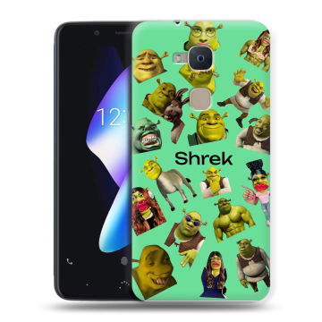 Силиконовый чехол на BQ Aquaris V с принтом Шрек Shrek Силиконовый чехол на BQ Aquaris V с принтом Шрек Shrek