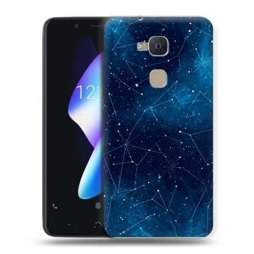 Силиконовый чехол на BQ Aquaris V с принтом Космос звезды Силиконовый чехол на BQ Aquaris V с принтом Космос звезды