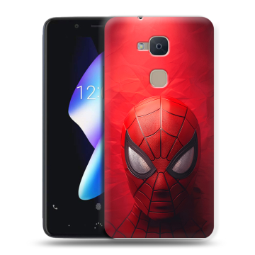 Силиконовый чехол на BQ Aquaris V с принтом Spiderman Человек паук