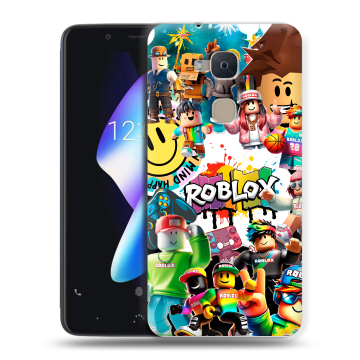 Силиконовый чехол на BQ Aquaris V с принтом Roblox Роблокс Силиконовый чехол на BQ Aquaris V с принтом Roblox Роблокс