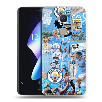 Силиконовый чехол на BQ Aquaris V с принтом Man City Манчестер Сити Силиконовый чехол на BQ Aquaris V с принтом Man City Манчестер Сити