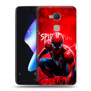 Силиконовый чехол на BQ Aquaris V с принтом Spiderman Человек паук Силиконовый чехол на BQ Aquaris V с принтом Spiderman Человек паук