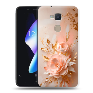 Силиконовый чехол на BQ Aquaris V с принтом женский Силиконовый чехол на BQ Aquaris V с принтом женский
