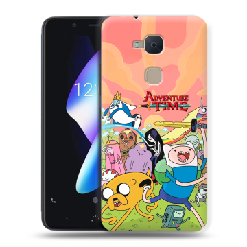 Силиконовый чехол на BQ Aquaris V с принтом Adventure time Время приключений Силиконовый чехол на BQ Aquaris V с принтом Adventure time Время приключений