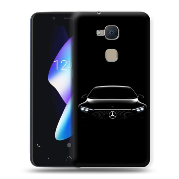 Силиконовый чехол на BQ Aquaris V с принтом Mercedes Мерседес