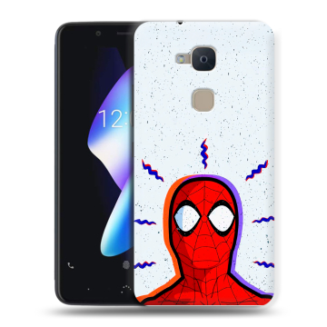 Силиконовый чехол на BQ Aquaris V с принтом Spiderman Человек паук Силиконовый чехол на BQ Aquaris V с принтом Spiderman Человек паук