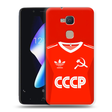 Силиконовый чехол на BQ Aquaris V с принтом Флаг Герб СССР Силиконовый чехол на BQ Aquaris V с принтом Флаг Герб СССР