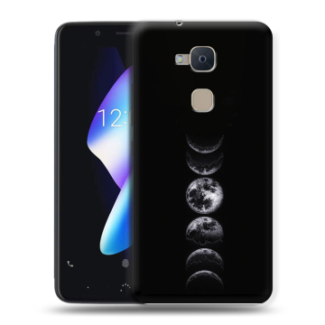 Силиконовый чехол на BQ Aquaris V с принтом женский