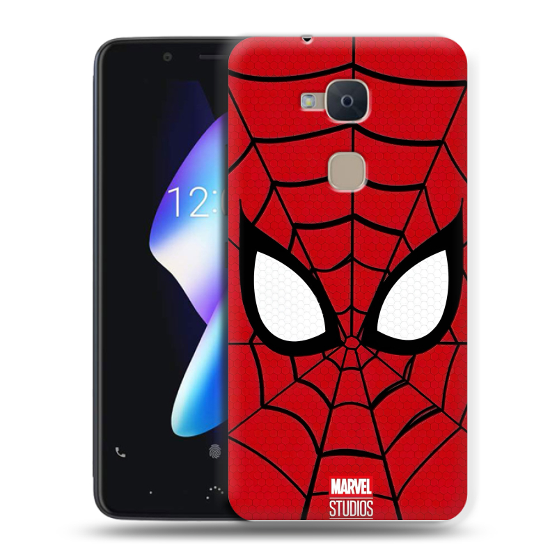 Силиконовый чехол на BQ Aquaris V с принтом человек паук spiderman Силиконовый чехол на BQ Aquaris V с принтом человек паук spiderman