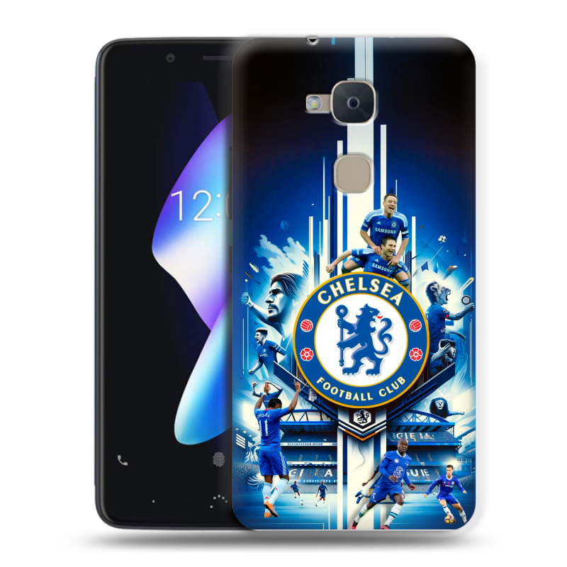 Силиконовый чехол на BQ Aquaris V с принтом Chelsea Челси Силиконовый чехол на BQ Aquaris V с принтом Chelsea Челси