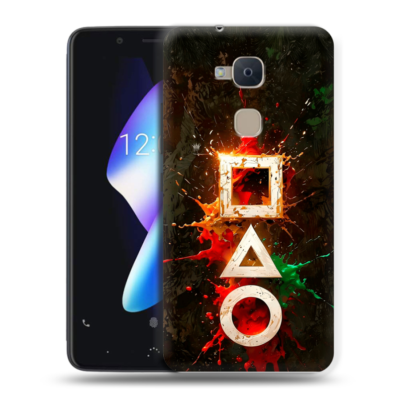 Силиконовый чехол на BQ Aquaris V с принтом Squid Game Игра кальмара Силиконовый чехол на BQ Aquaris V с принтом Squid Game Игра кальмара