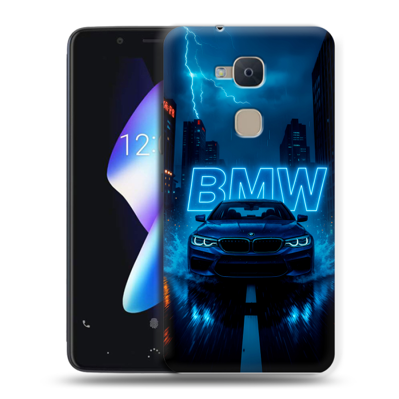 Силиконовый чехол на BQ Aquaris V с принтом BMW БМВ Силиконовый чехол на BQ Aquaris V с принтом BMW БМВ