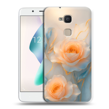 Силиконовый чехол на BQ Aquaris V Plus с принтом Женский