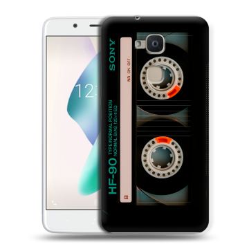Силиконовый чехол на BQ Aquaris V Plus с принтом Кассета