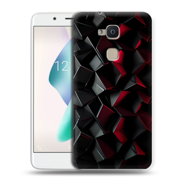 Силиконовый чехол на BQ Aquaris V Plus с принтом Абстракция