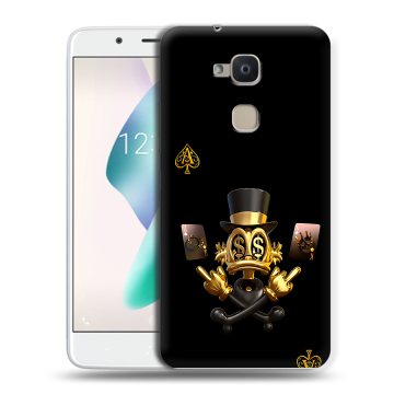 Силиконовый чехол на BQ Aquaris V Plus с принтом Золотой скрудж макдак