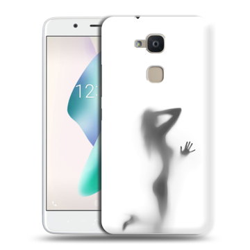 Силиконовый чехол на BQ Aquaris V Plus с принтом Силуэт