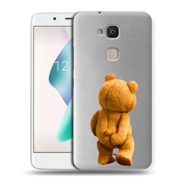 Силиконовый чехол на BQ Aquaris V Plus с принтом Медведь