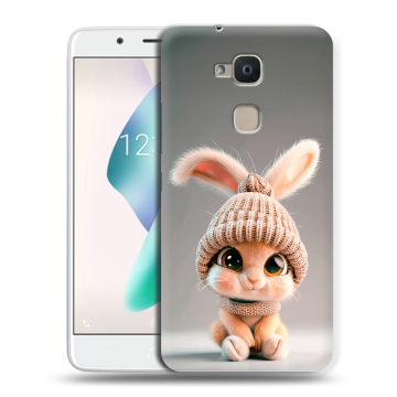 Силиконовый чехол на BQ Aquaris V Plus с принтом Кролик