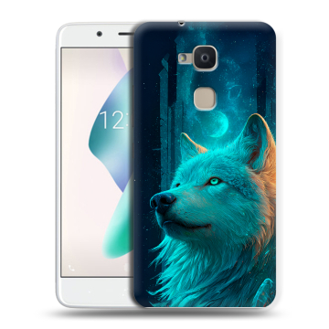 Силиконовый чехол на BQ Aquaris V Plus с принтом бабочки саккура