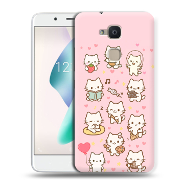 Силиконовый чехол на BQ Aquaris V Plus с принтом Hello Kitty Хелоу Кити
