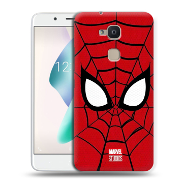 Силиконовый чехол на BQ Aquaris V Plus с принтом человек паук spiderman