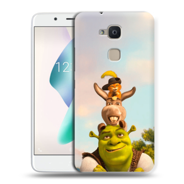 Силиконовый чехол на BQ Aquaris V Plus с принтом Шрек Shrek