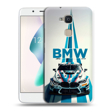 Силиконовый чехол на BQ Aquaris V Plus с принтом БМВ BMW