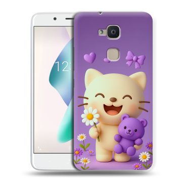 Силиконовый чехол на BQ Aquaris V Plus с принтом для девочек