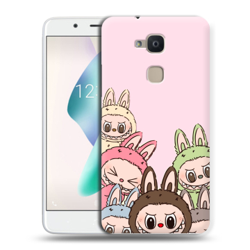 Силиконовый чехол на BQ Aquaris V Plus с принтом Лабубу