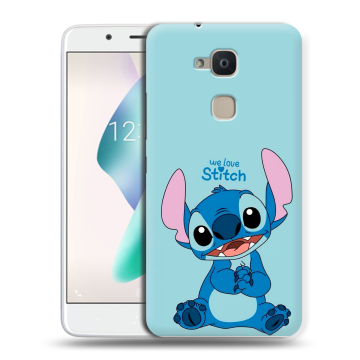 Силиконовый чехол на BQ Aquaris V Plus с принтом Лило и Стич