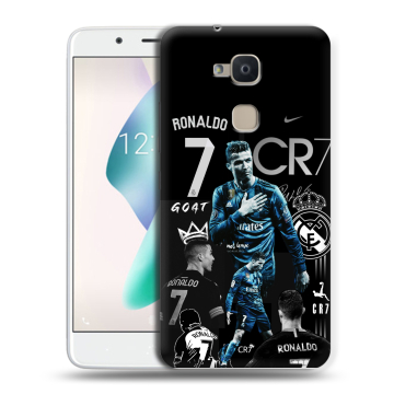 Силиконовый чехол на BQ Aquaris V Plus с принтом Реал Роналдо