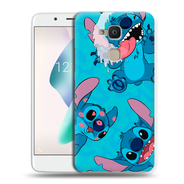 Силиконовый чехол на BQ Aquaris V Plus с принтом Лило и Стич