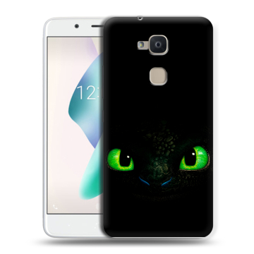 Силиконовый чехол на BQ Aquaris V Plus с принтом Как приручить дракона
