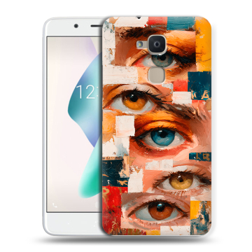 Силиконовый чехол на BQ Aquaris V Plus с принтом Модный принт