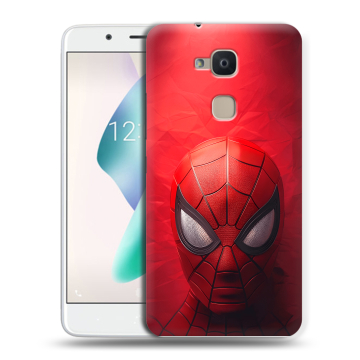 Силиконовый чехол на BQ Aquaris V Plus с принтом Spiderman Человек паук