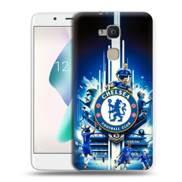 Силиконовый чехол на BQ Aquaris V Plus с принтом Chelsea Челси