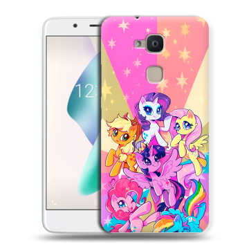 Силиконовый чехол на BQ Aquaris V Plus с принтом My little pony Дружба чудо