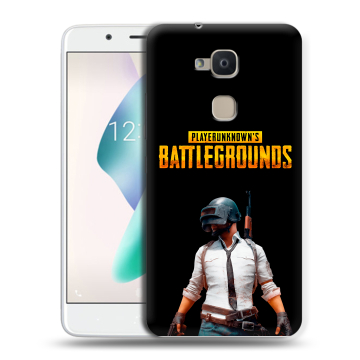 Силиконовый чехол на BQ Aquaris V Plus с принтом PUGB ПАГБ