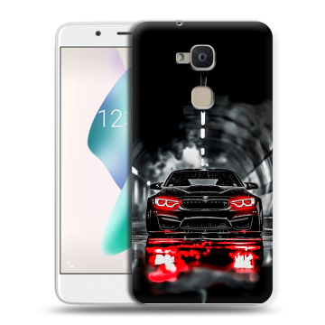 Силиконовый чехол на BQ Aquaris V Plus с принтом BMW БМВ