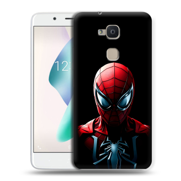 Силиконовый чехол на BQ Aquaris V Plus с принтом Spiderman Человек паук