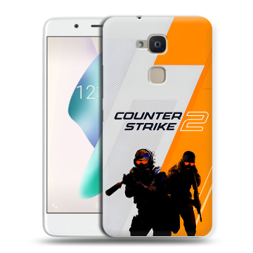Силиконовый чехол на BQ Aquaris V Plus с принтом Counter Strike