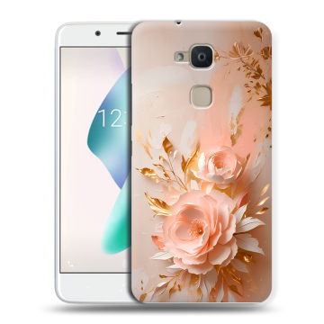 Силиконовый чехол на BQ Aquaris V Plus с принтом женский