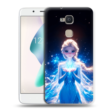 Силиконовый чехол на BQ Aquaris V Plus с принтом Холодное сердце Frozen