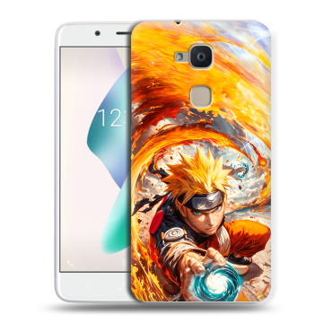 Силиконовый чехол на BQ Aquaris V Plus с принтом Аниме Наруто Naruto