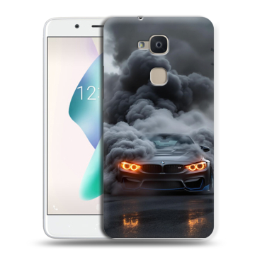 Силиконовый чехол на BQ Aquaris V Plus с принтом BMW БМВ